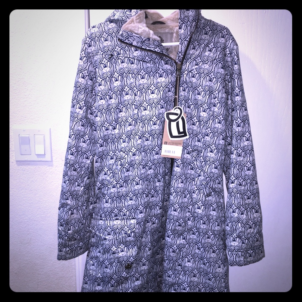 Brand new hemp hoodlamb jacket long coat